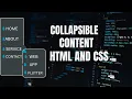 How To Make An Accordion Using HTML And CSS Collapsible Content On Website