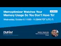 Mentorship Session Memoptimizer Watches Your Memory Usage So You Don t Have To