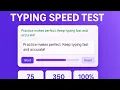 Ultimate Typing Speed Test Website HTML CSS JS Project Auto Start Live Results