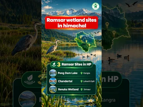 Ramsar Wetland Sites in Himachal Pradesh π₯ | HP GK & Current Affairs #Shorts