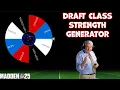 Madden 25 Draft Class Strength Generator