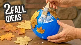 ✨Glued Leaves on a Balloon, and Look at the Result! Genius Idea for Pennies!
