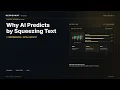 The Math of Compression Why AI Predicts by Squeezing Text