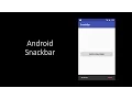 Android Material Design Snackbar