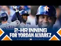 Yordan Alvarez homers TWICE in the SAME inning as part of the Astros 9-run 1st inning All runs