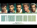 Download Lagu One Direction 'Don't Forget Where You Belong' Lyrics (Color Coded Lyrics)