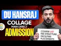 DU Hansraj College Direct Admission Update Must Watch
