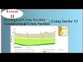 Geological Cross section Geoelectrical Cross section using Surfer 13 Lesson 11