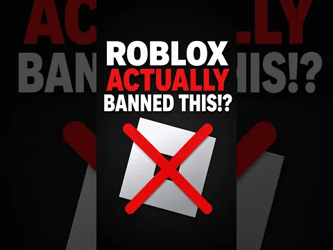 Roblox Actually BANNED THIS!?