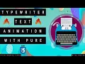 Typewriter Text Typing Effect With Pure HTML CSS Simple Method