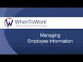 Managing Employee Information