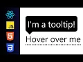 Tooltip A simple and customizable tooltip component built with React