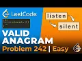 Valid Anagram LeetCode 242 JavaScript Solution Explained