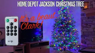 Home Depot Artificial Tree REVIEW - Home Accents Holiday Pre-Lit LED Jackson Noble Artificial Tree