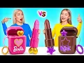 Download Lagu Real Food vs Chocolate Food Challenge with Wednesday Addams | Crazy Challenge by Bubba DO