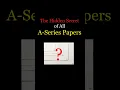 The Hidden Secret of All A-series Papers A0 A1 A2 A3 A4