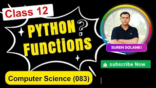 One Shot - Ch 3 Working with Functions in Python Class 12 CS 083 Sumita Arora