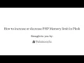 How to increase or decrease PHP Memory Limit via CloudLinux Selector in Plesk Websnoogie
