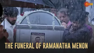 the funeral of ramanatha menon emotional moments on indulekha renji panicker surya tv throwback