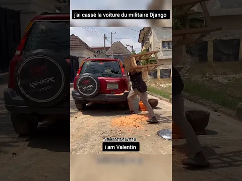 j'ai cassé la voiture du militaire Django