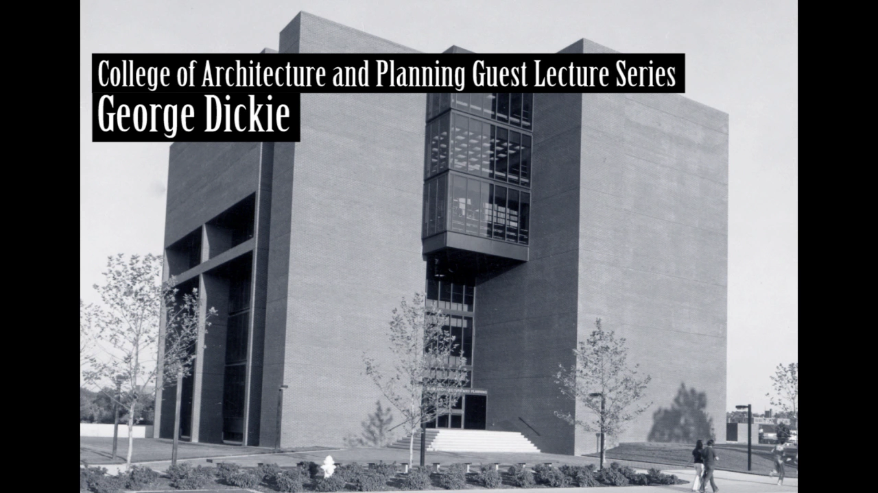 George Dickie, "Landscape architecture", 1973-10-12