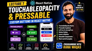 React Native TouchableOpacity Pressable Tutorial Custom Buttons in React Native