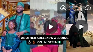 DAVIDO CHIOMA AT ANOTHER ADELEKE S WEDDING IN NIGERIA AS DAVIDO AND IMADE IN MATCHING OUTFITS 