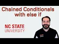 Chained Conditional Statements elif in Python