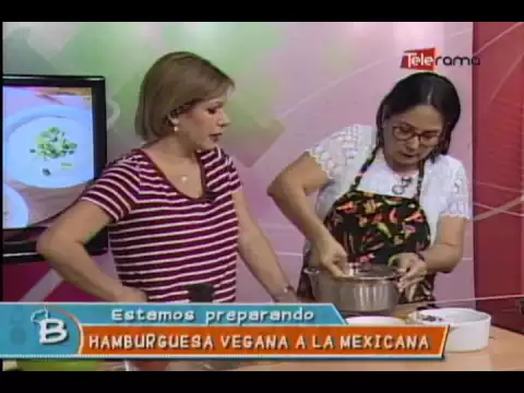 Hamburguesa vegana a la mexicana