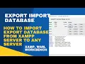 How to Import Export Database from XAMPP Server to Any Server import export SQL Query