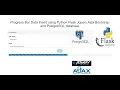 Progress Bar Data Insert using Python Flask Jquery Ajax Bootstrap and PostgreSQL database