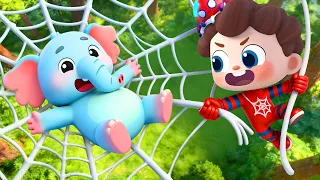 Gajah Menari di Jaring Laba-Laba 🐘🕸️| Lagu Lucu | Lagu Anak | Ayo ! Neo 🌟| BabyBus Bahasa Indonesia