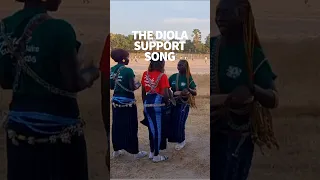 Support for the home team from the Diolas #windedvoyage #africatravel #sailinglifestyle #casamance