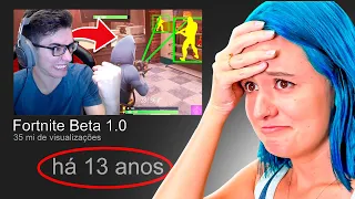 REAGI AOS PRIMEIROS VÍDEOS DOS YOUTUBERS DE FORTNITE!!!