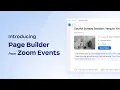 How to Create Custom Event Pages in Zoom Events with Page Builder