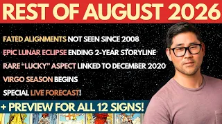 REST OF AUGUST 2026 - Virgo Season, Lunar Eclipse 🌕 All 12 Signs (LIVE!)  🌠