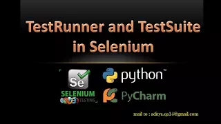 Selenium TestRunner and TestSuite using Python Parallel Testing in Python