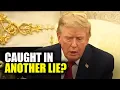 Trump Blatantly Lies When Cornered by Reporter