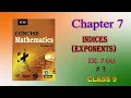 CLASS 9 ICSE CHAPTER 7 INDICES EX 7 A PART 3