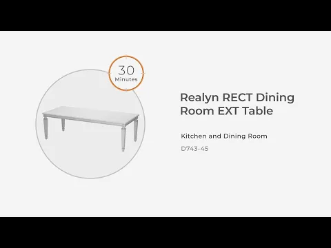 Realyn - Rectangular Dining Room Extension Table - Chipped White