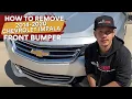 How to Remove Replace 2014-2020 Chevrolet Impala Front Bumper Part 1 Removal ReveMoto