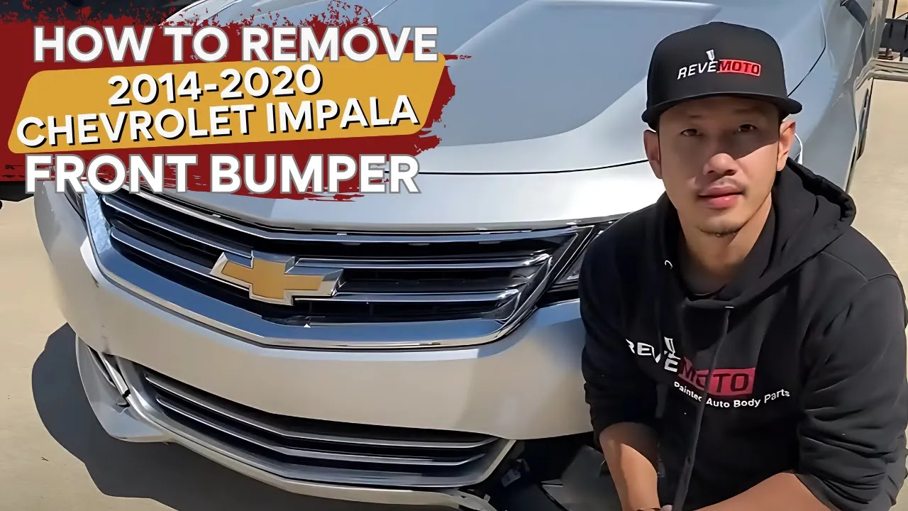 2014-2019 Chevrolet Impala : Front Bumper Painted (New Body Style | WITH: Active Shutter | WITHOUT: Adaptive Cruise)