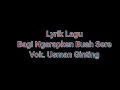 Download Lagu Bagi ngarapken buah sere_ Lirik  Lagu_Vok. Usman Ginting#editor by: Lani MP3