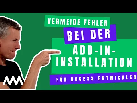 Download MP3 Vermeide Fehler bei der Add-In-Installation für Access-Entwickler