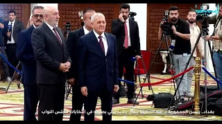 رئيس الجمهورية عبد اللطيف رشيد يدلي بصوته في انتخابات مجلس النواب في بغداد 