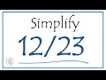 How to Simplify the Fraction