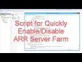 Script for Quickly ARR Server Farm Appcmd exe