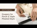 How to Install Drapery with Adjustable Pin Hooks
