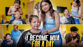I became a Makeup Artist for a day ft. My mother *Episode-1*