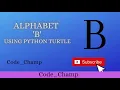 Draw letter B using Python Turtle python turtle python turtle graphics
